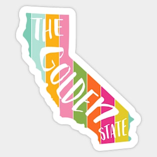 California the Golden State Sticker